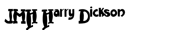 JMH Harry Dickson font preview